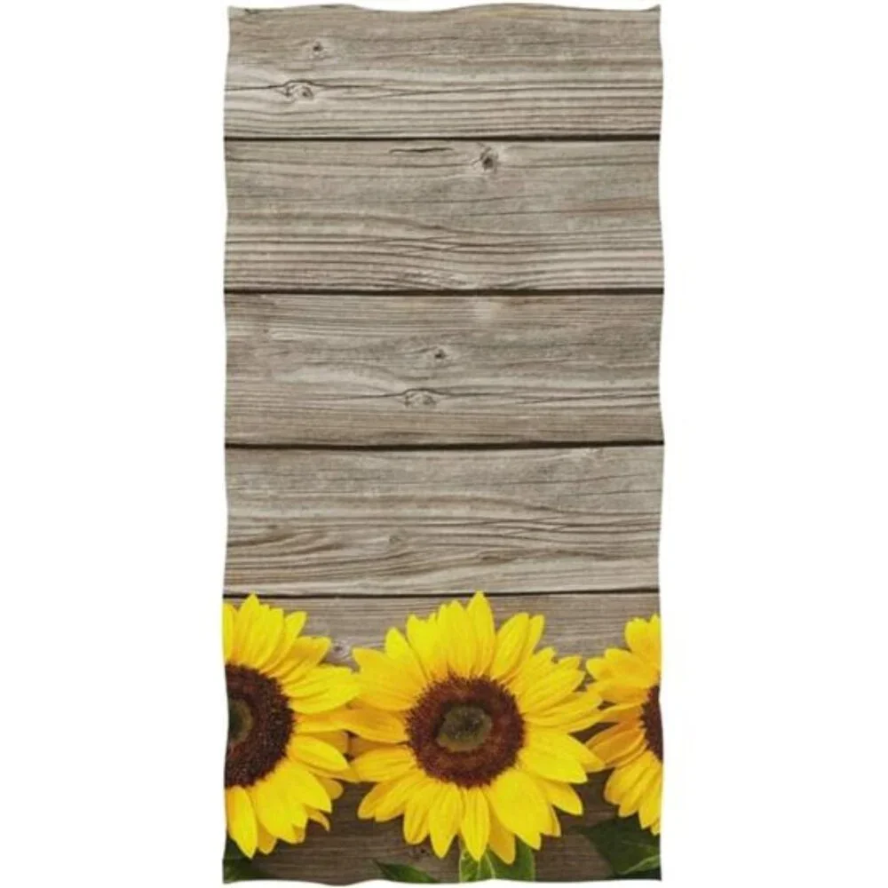 Soft Hand Towels, Sunflowers Highly Absorbent Hand Towels for Bathroom